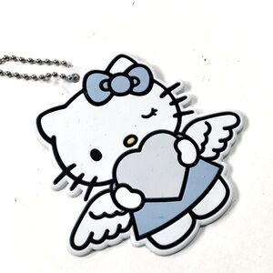 Hello Kitty Blue Angel Collection Keychain Backpack Tag Forever 21